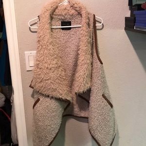 Love Tree Waterfall Fur Cardigan